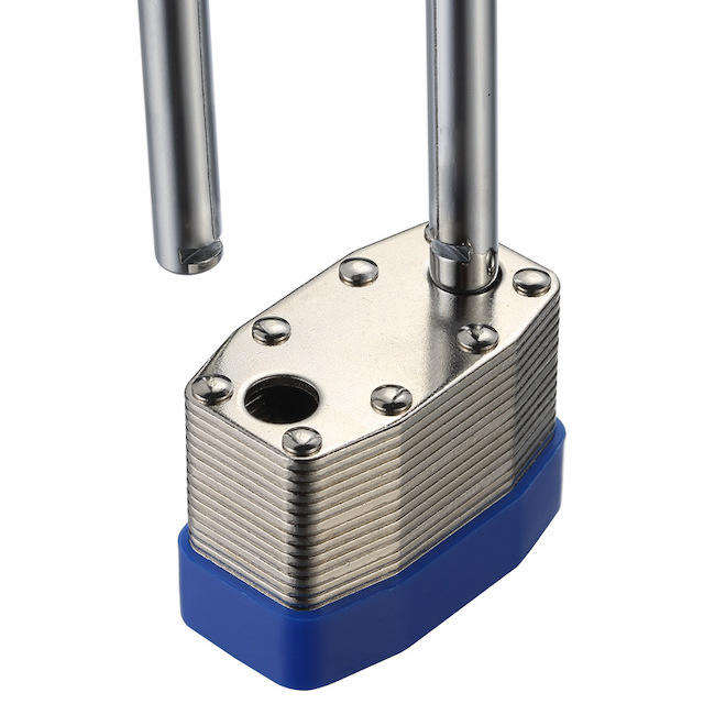 Kunpeng 50mm 4-Digit Steel Polished Combination Padlock - High Security Password Lock for Gym, Lugga